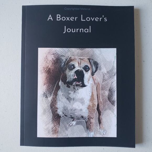 A Boxer Lover’s Journal: Bruiser Blank Lined Notebook - Picture 1 of 8